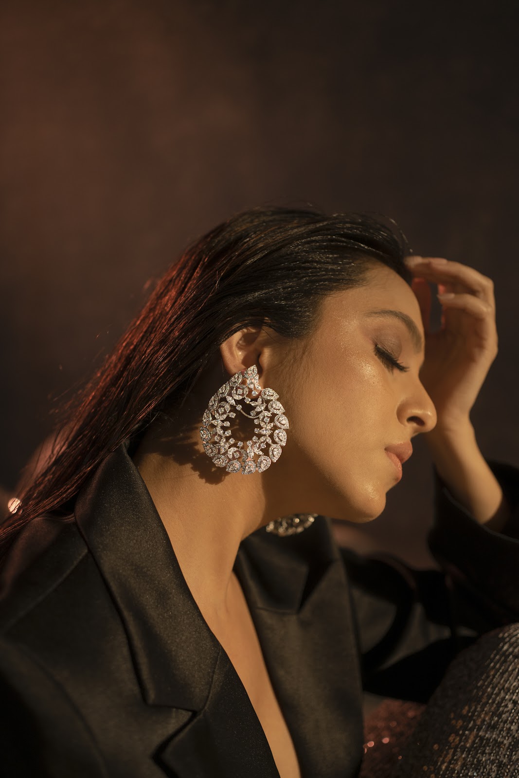 elegant swarovski earring