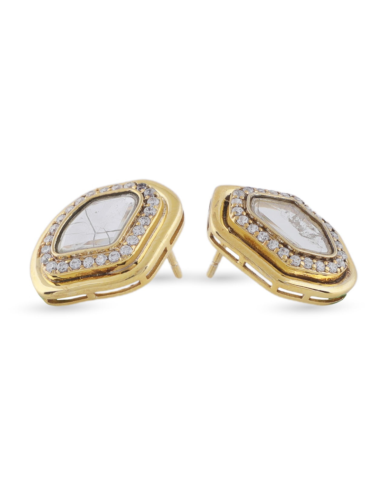 polki earring for ladies