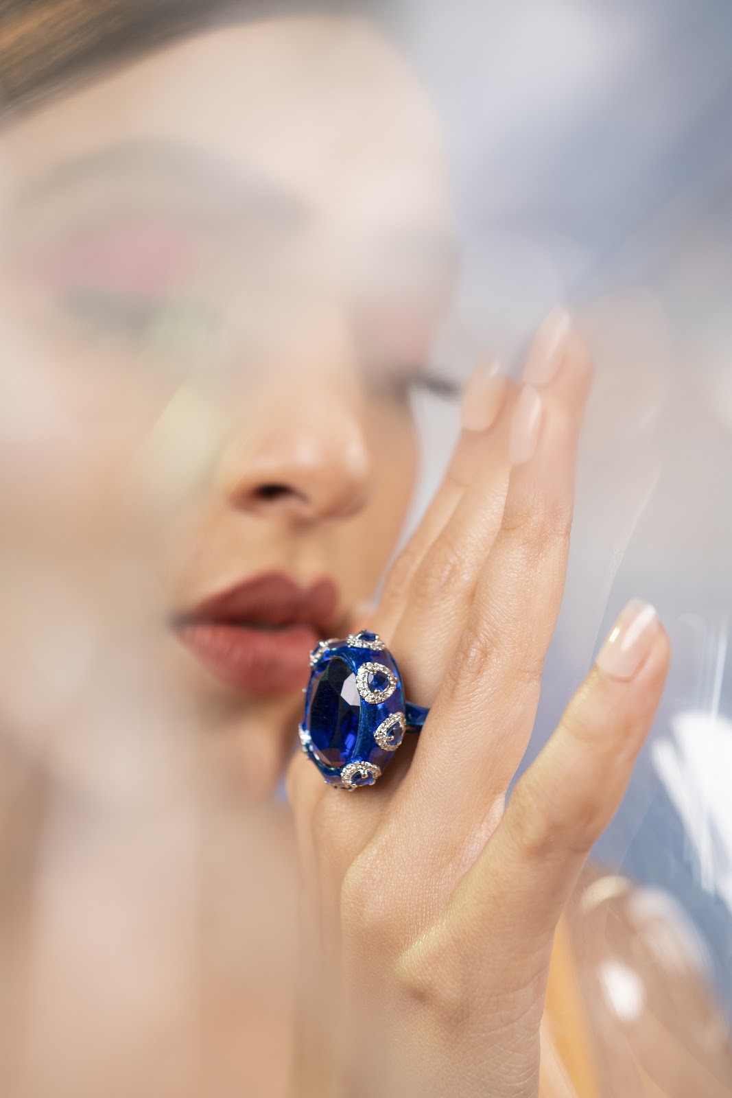 blue stone ring