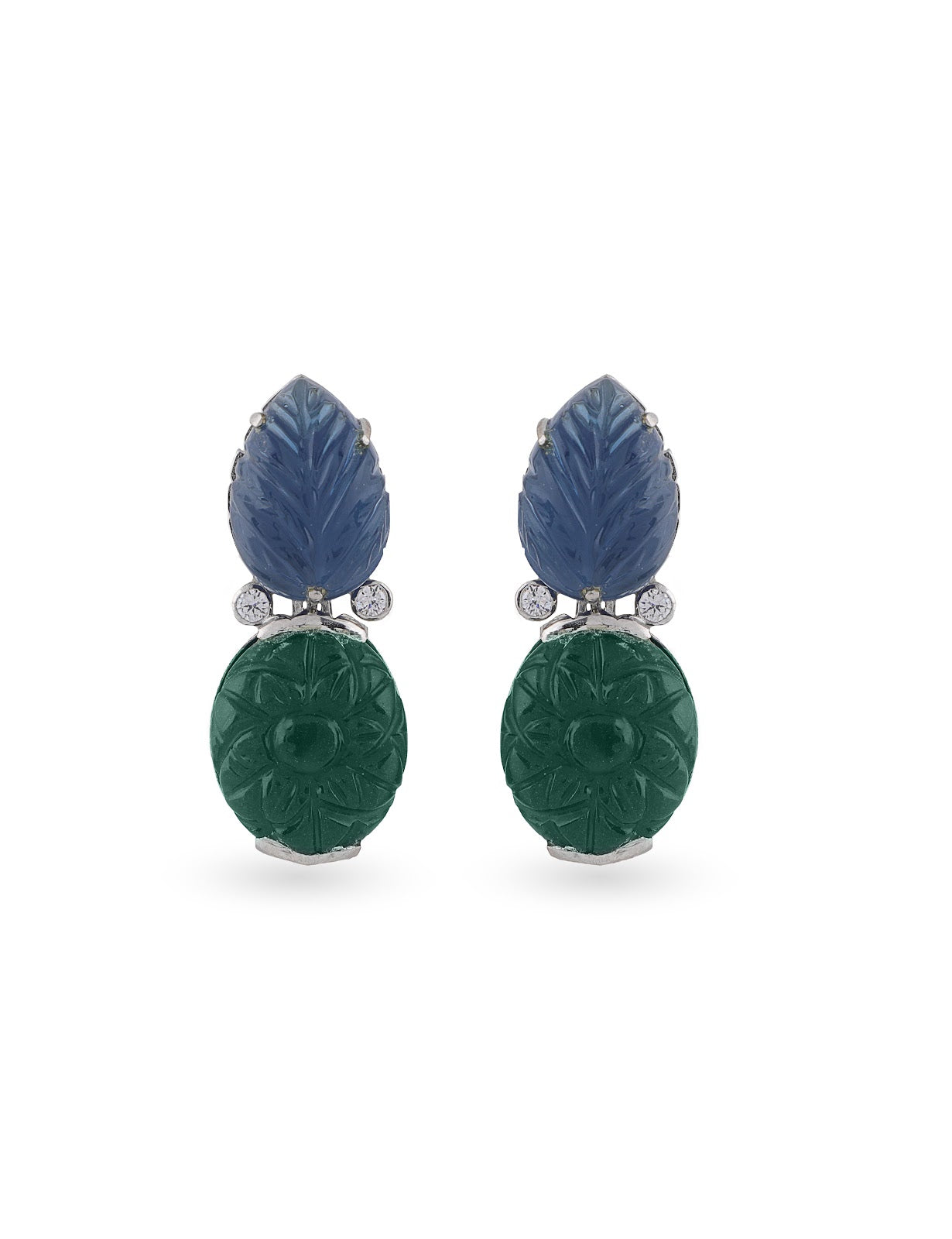 leave shaped earrings