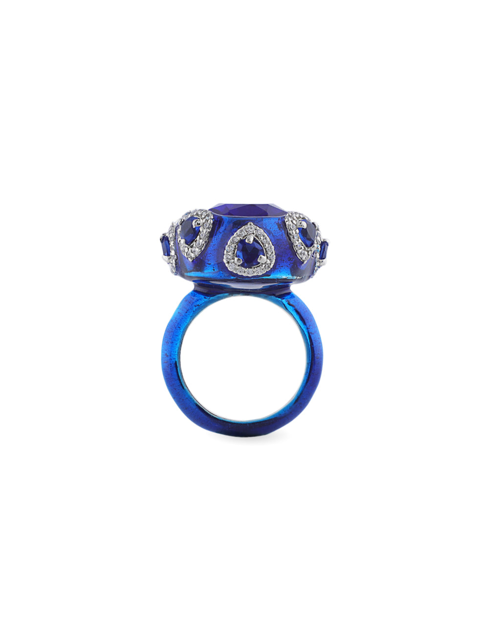 stylish blue stone ring