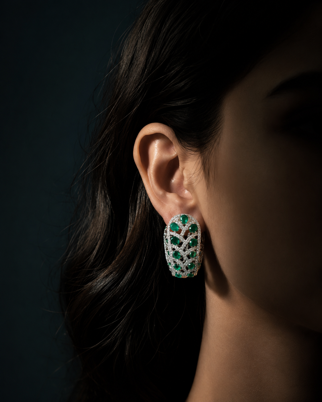 Emerald Fortune earring