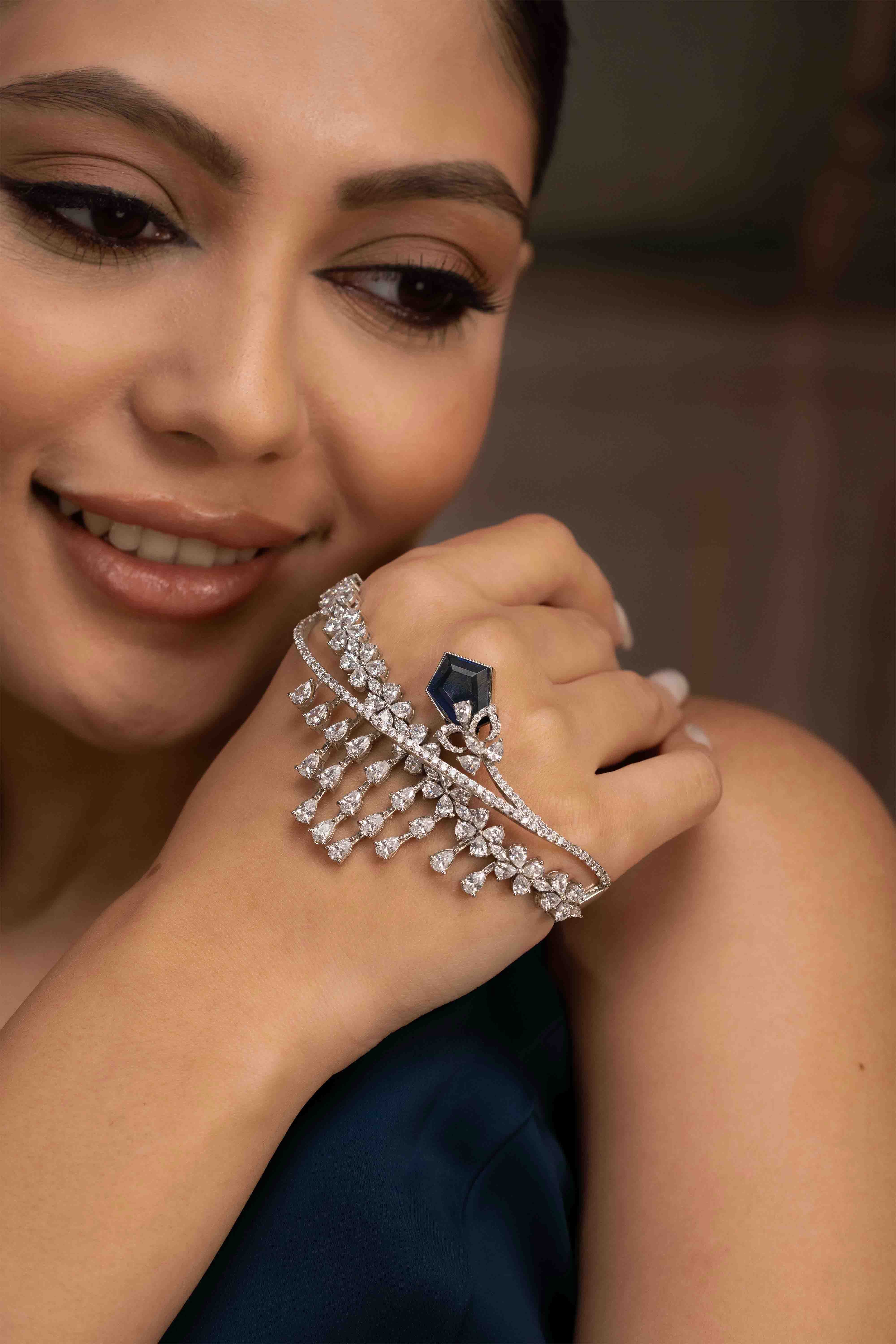 Midnight Bloom Hand Cuff