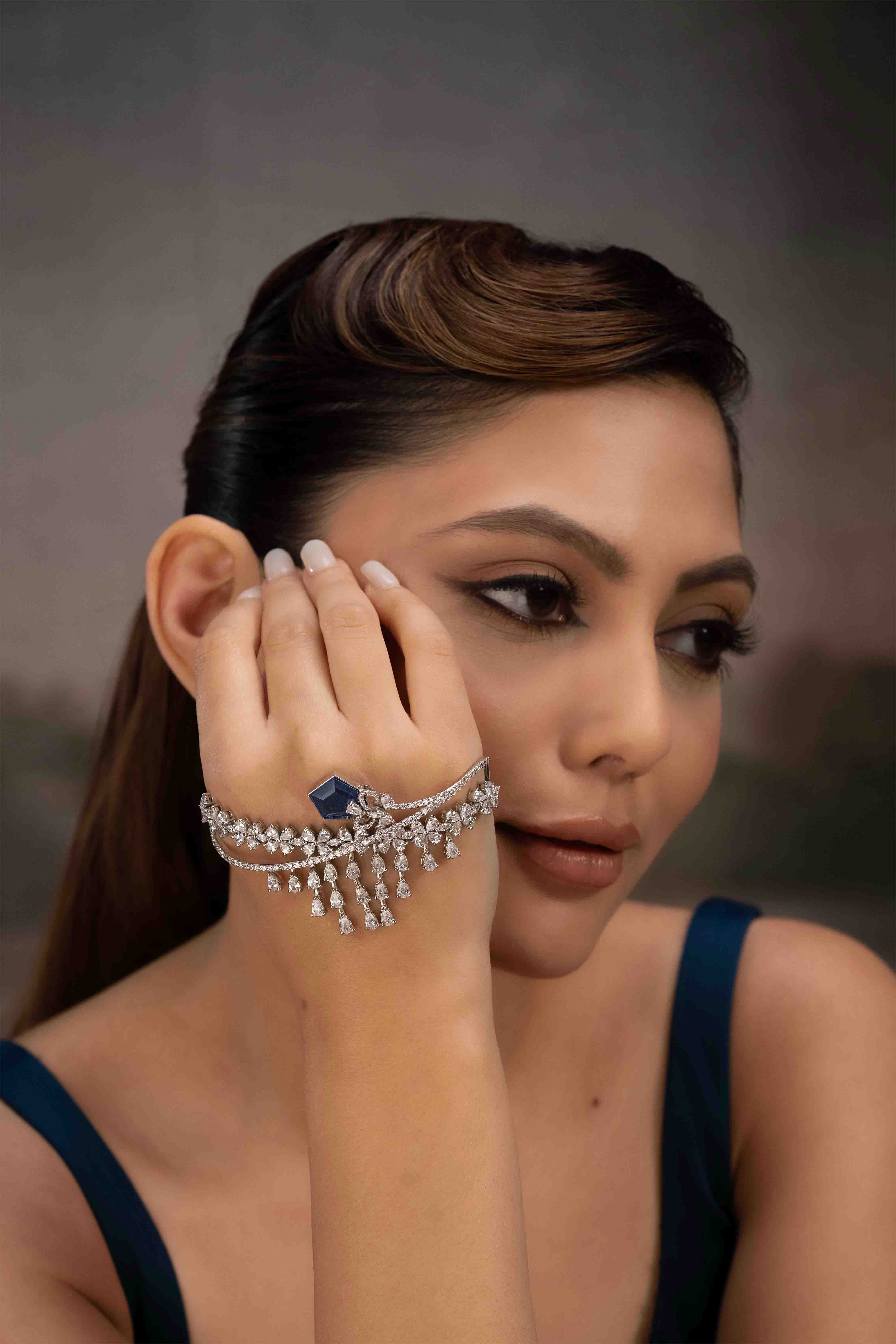 Midnight Bloom Hand Cuff