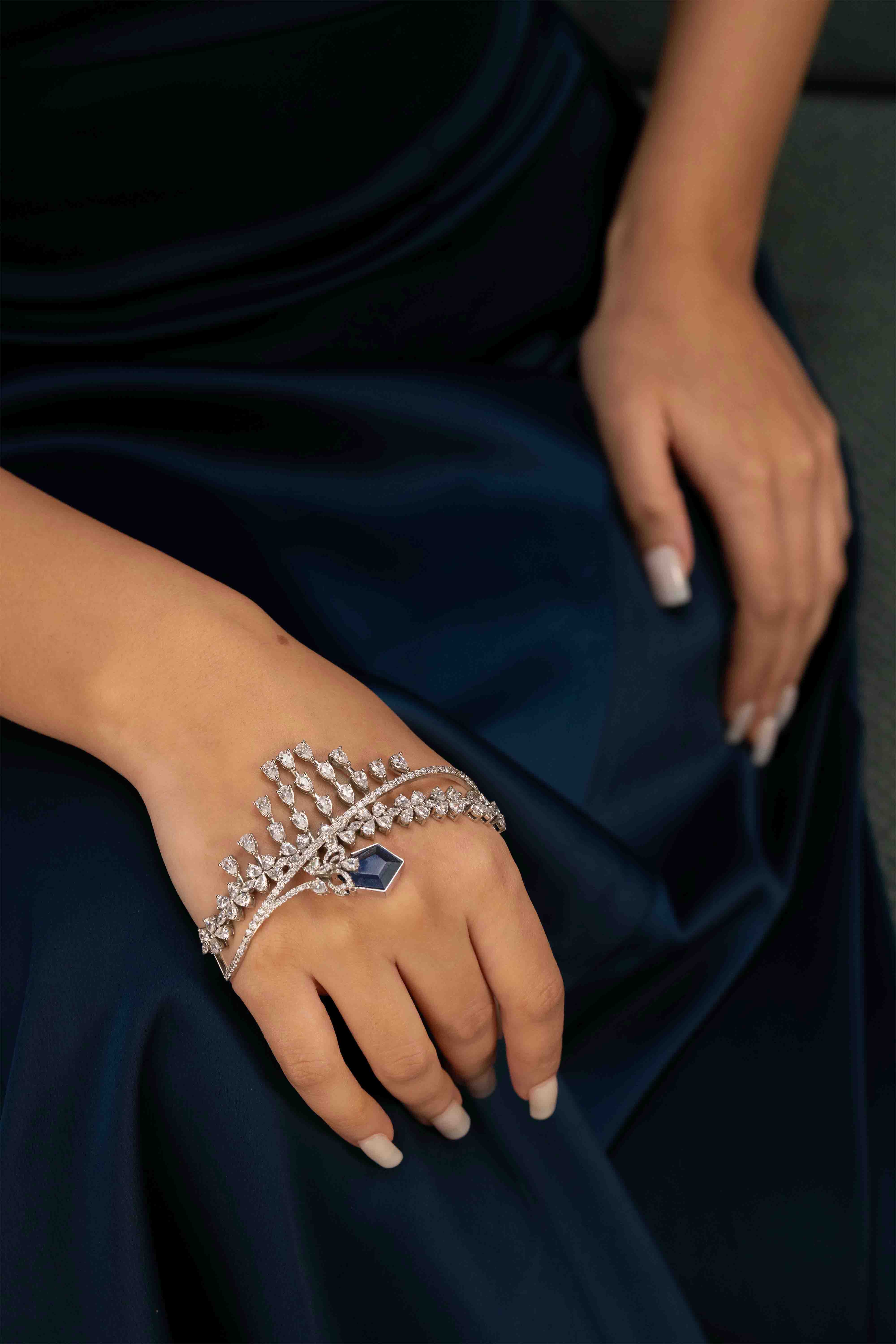 Midnight Bloom Hand Cuff