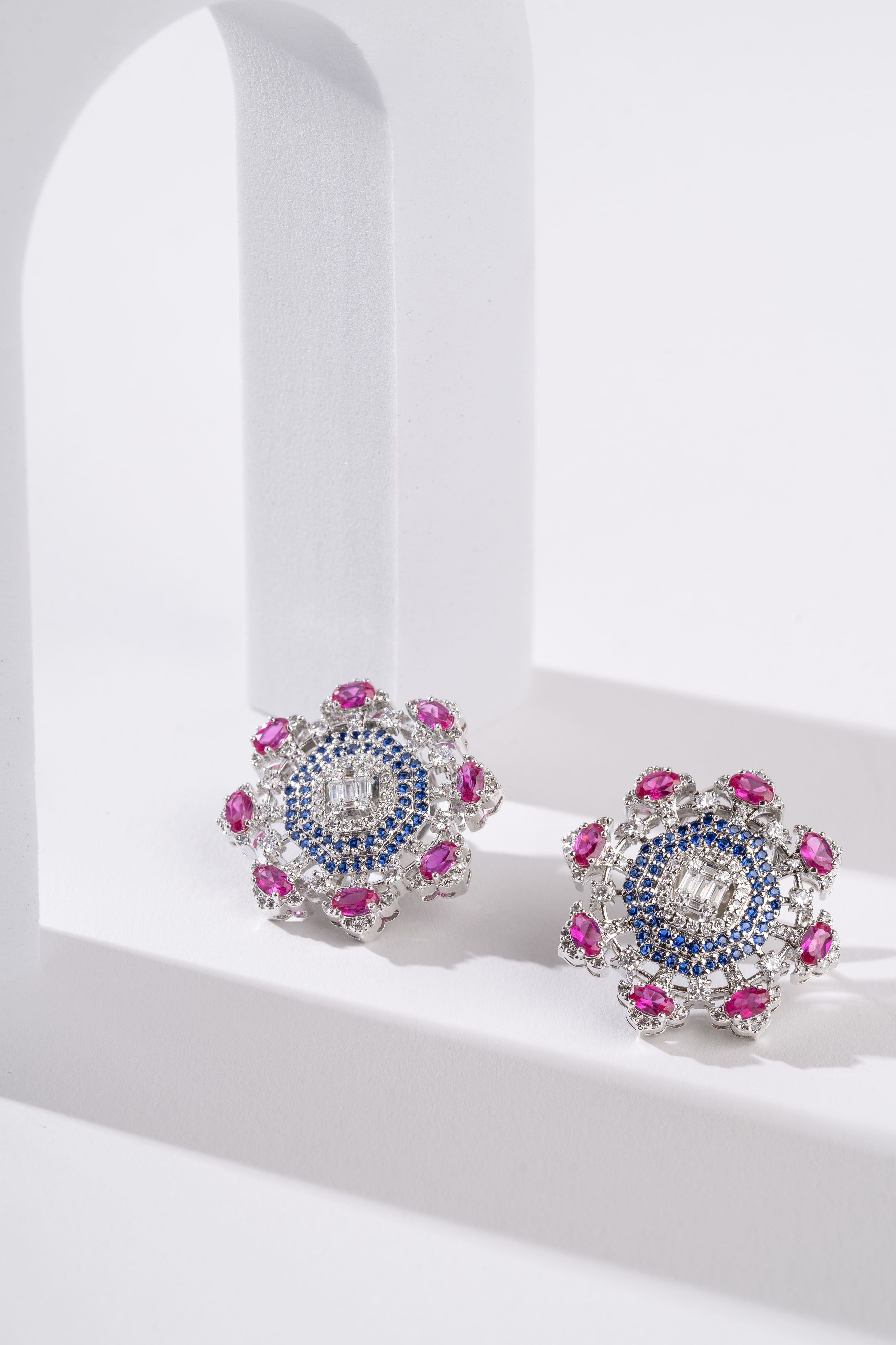 blue sapphire earring