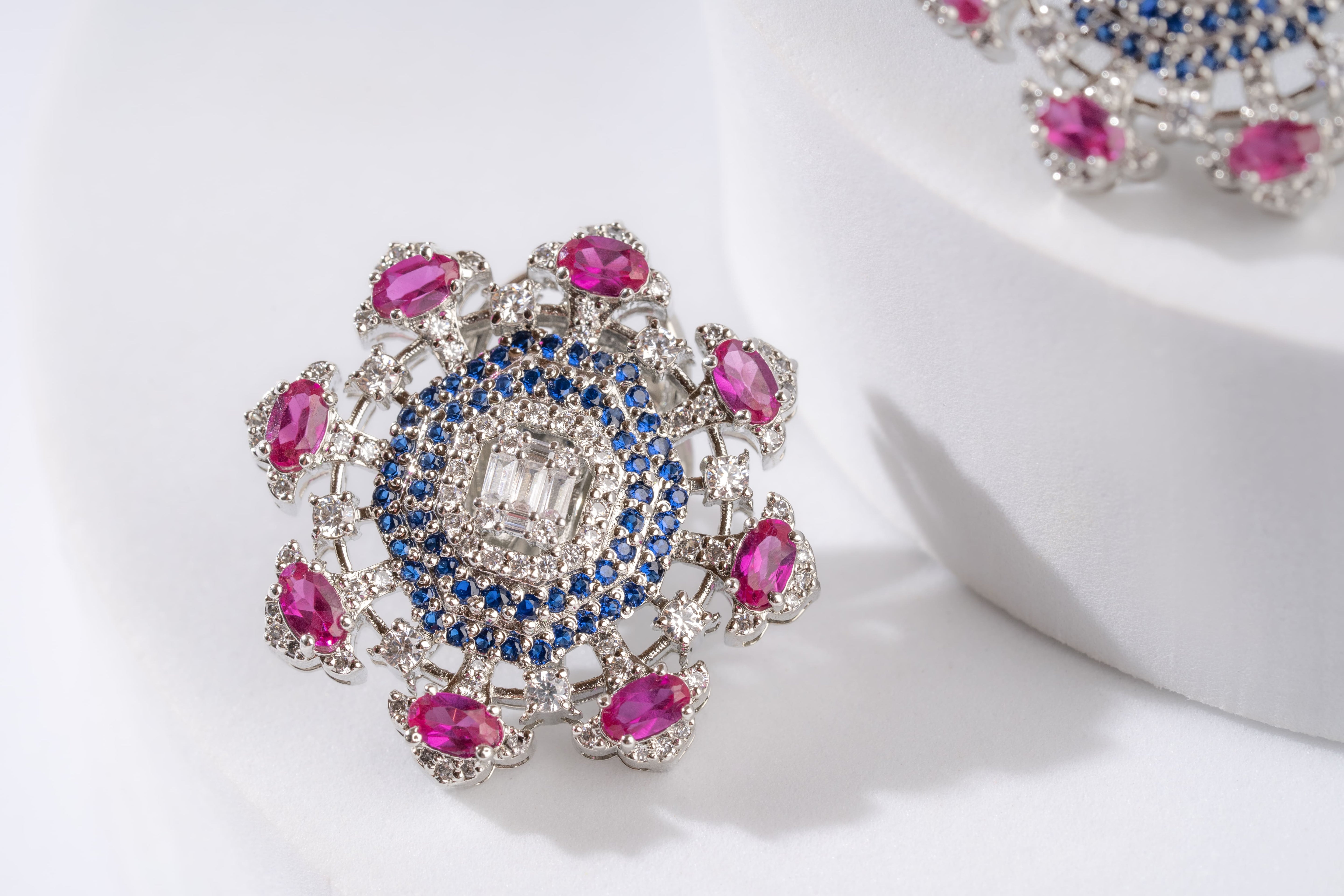 gold vermeil pink ring