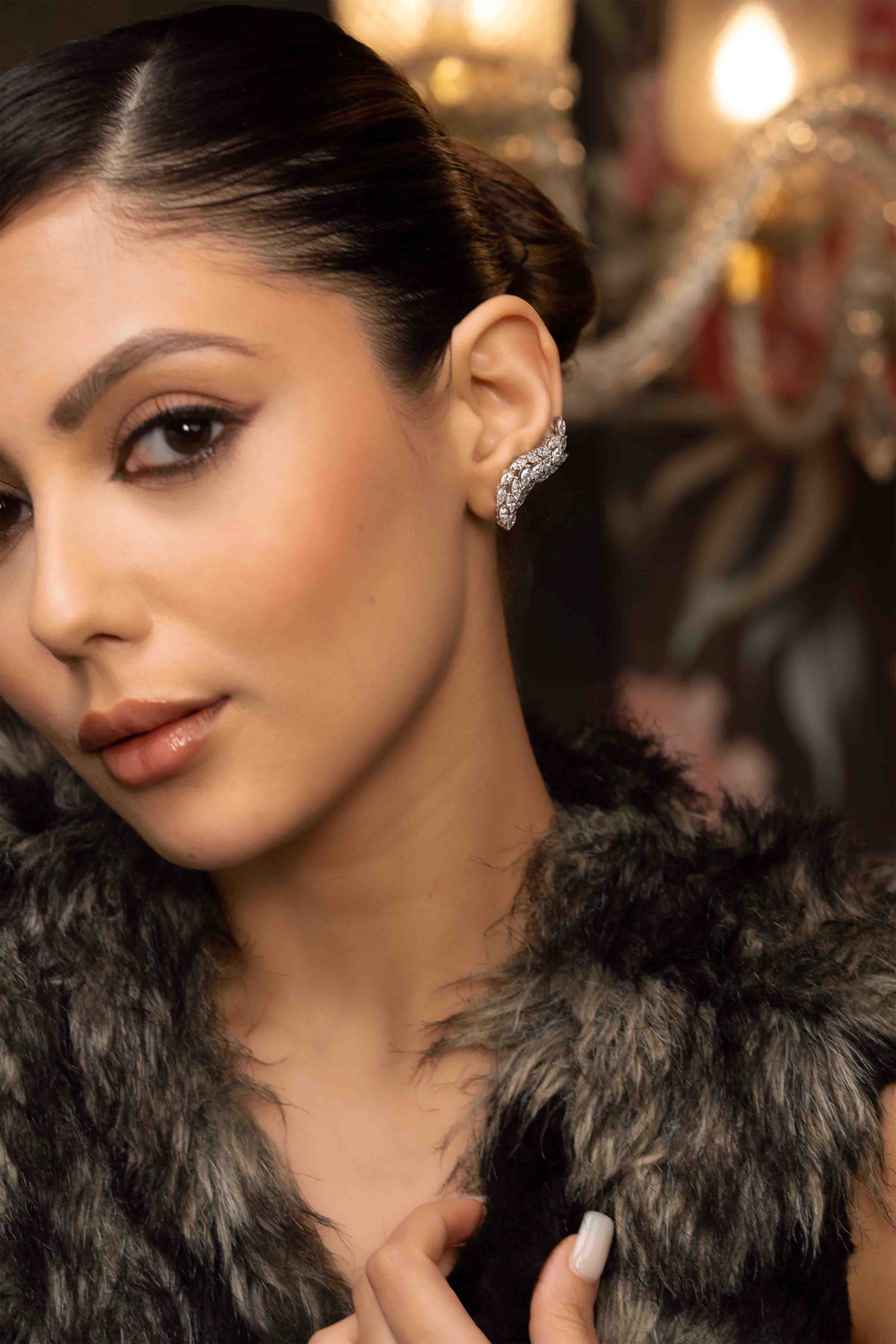 Regal Bloom Ear Climber