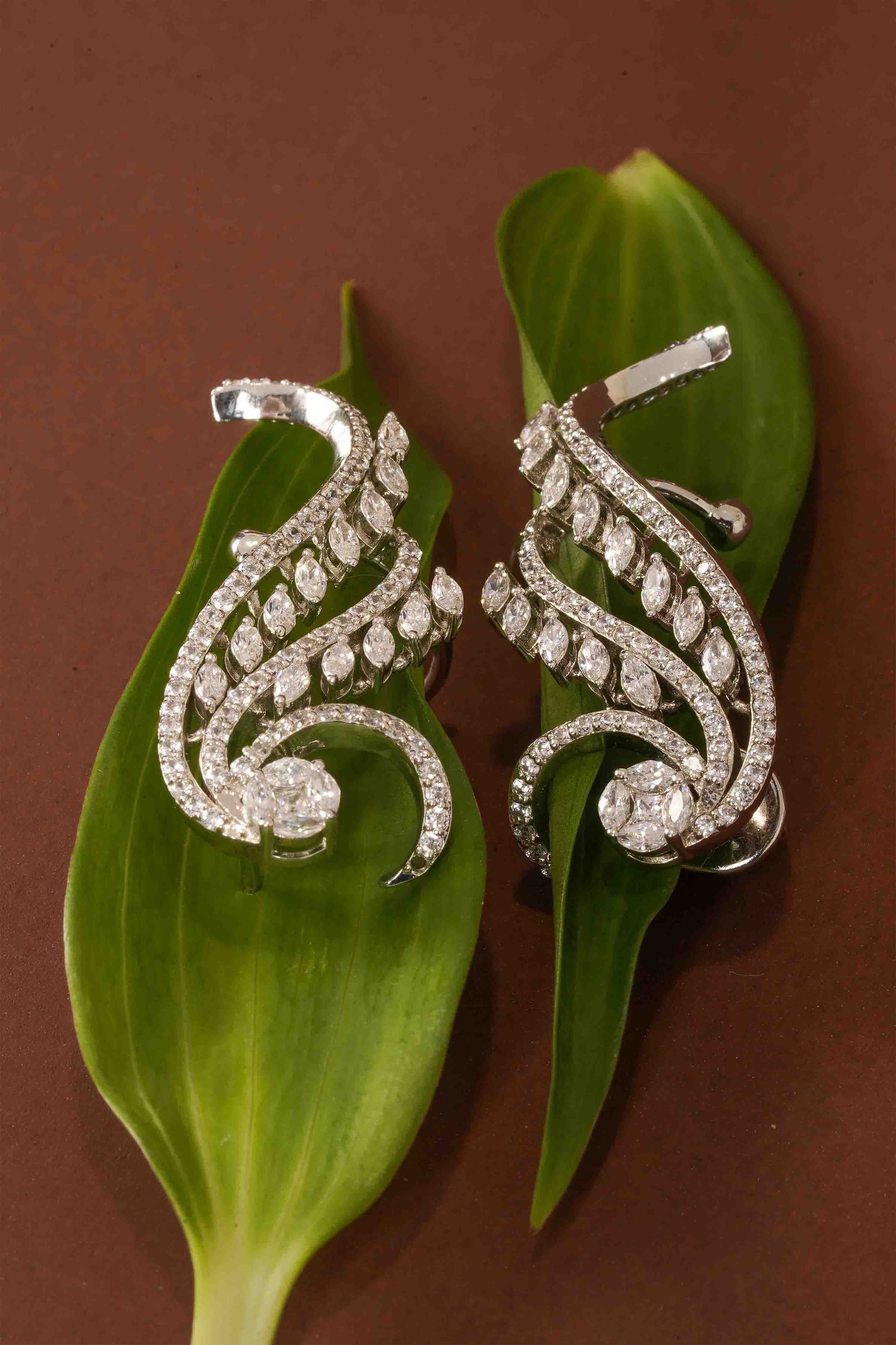 Diamond Cascade Earcuff