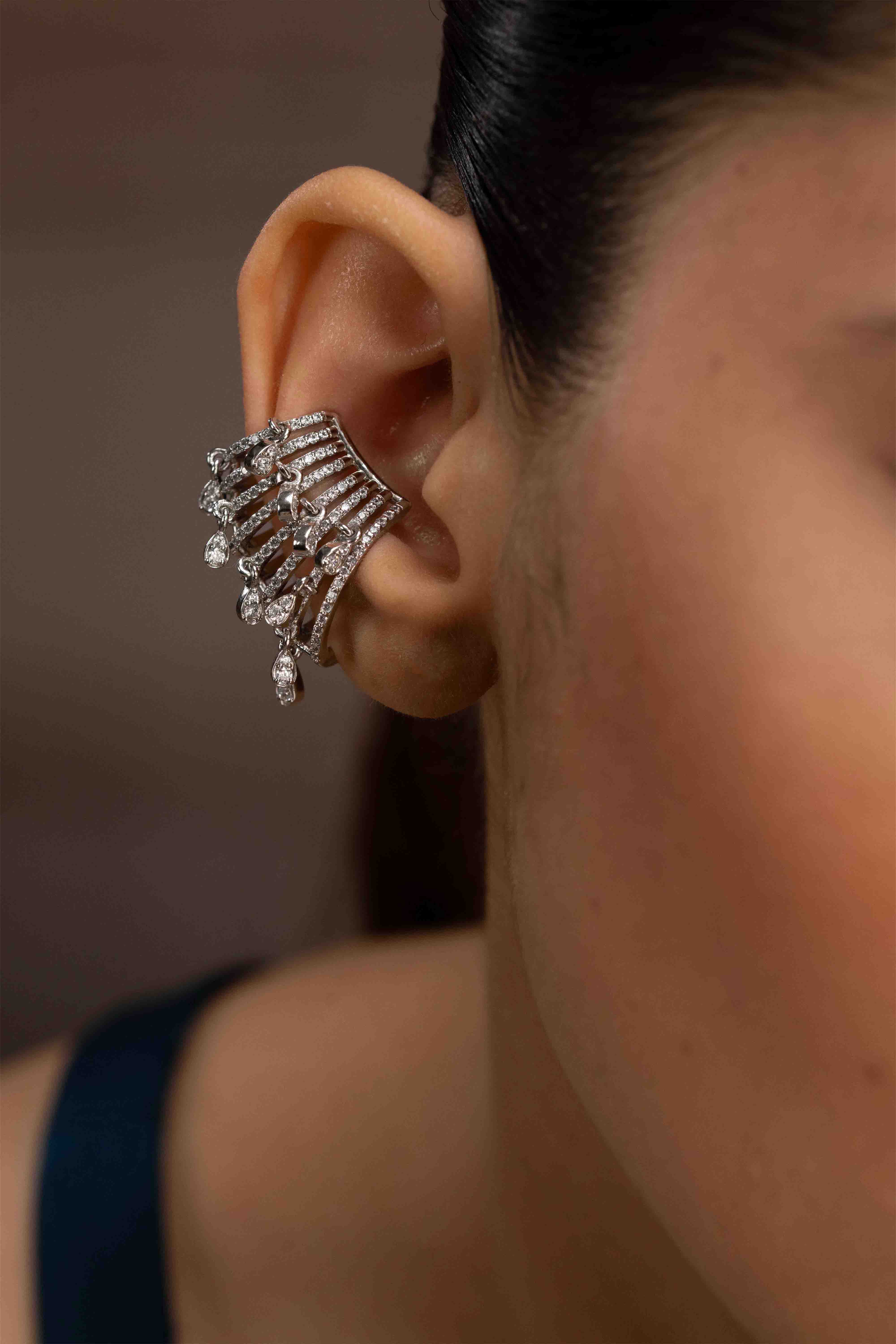 Radiant Cage Hoops Earcuff