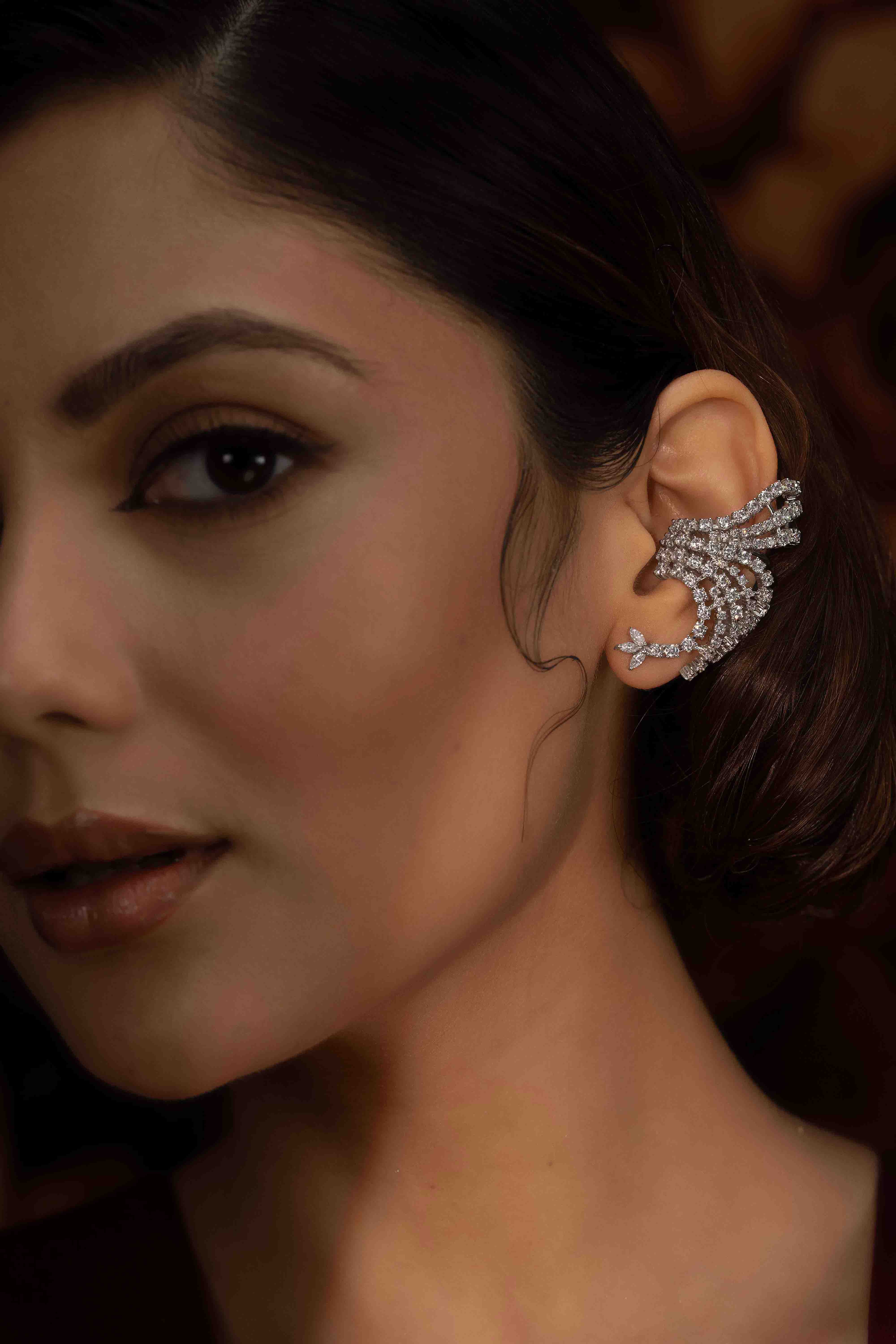 Diamond Wave Earcuff