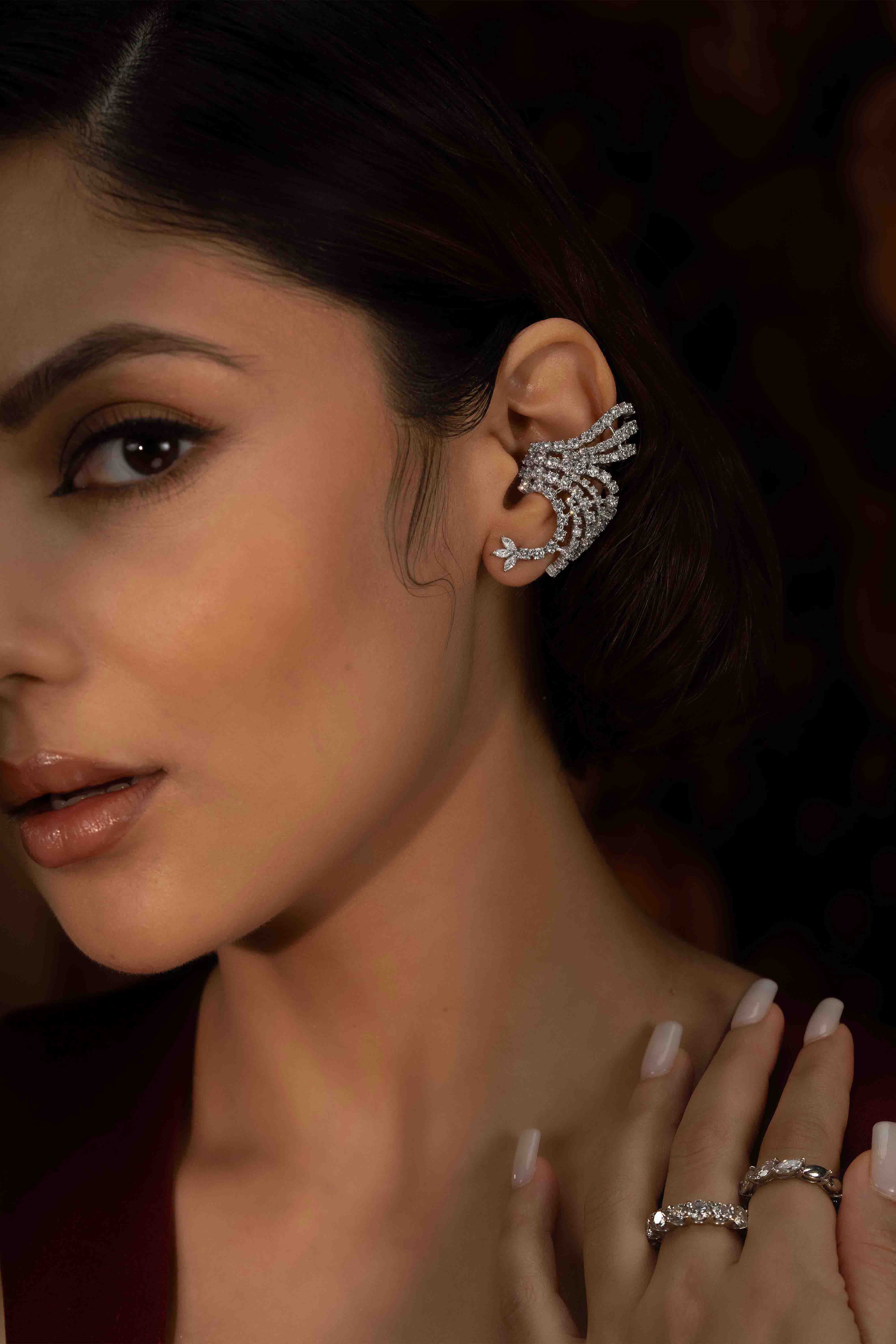 Diamond Wave Earcuff