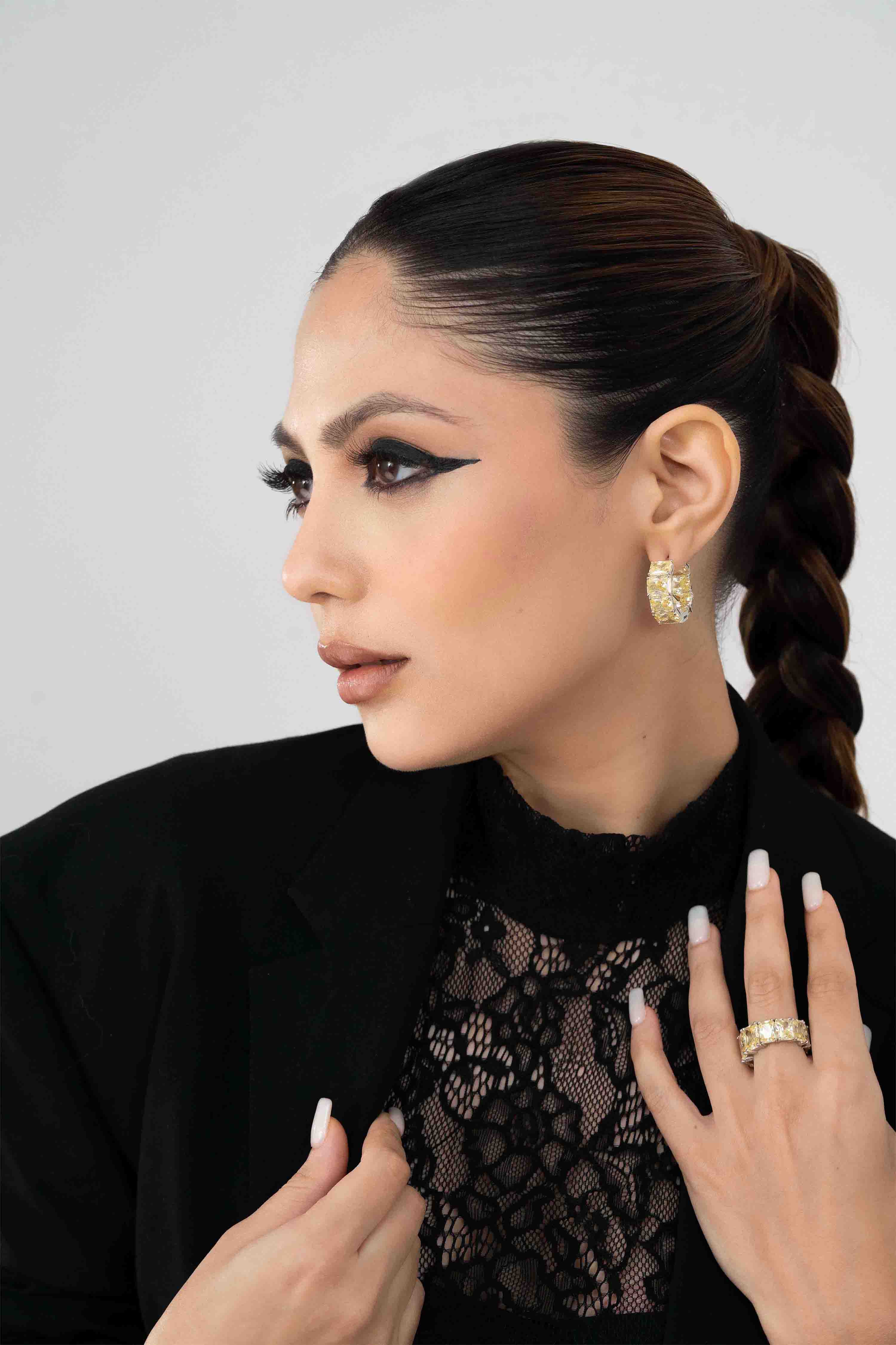 Vermeil Golden Arc Hoops