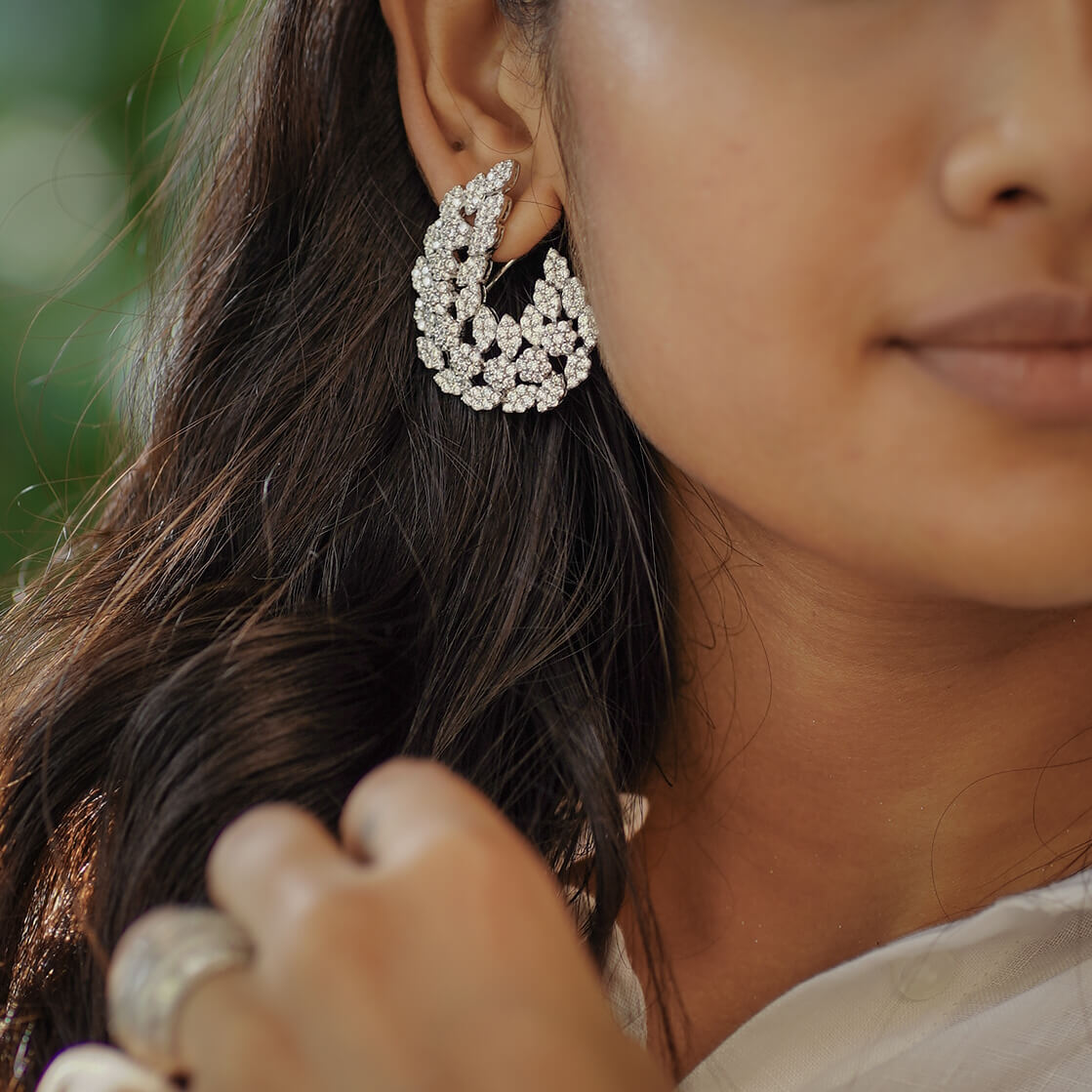 diamond stud earring for women