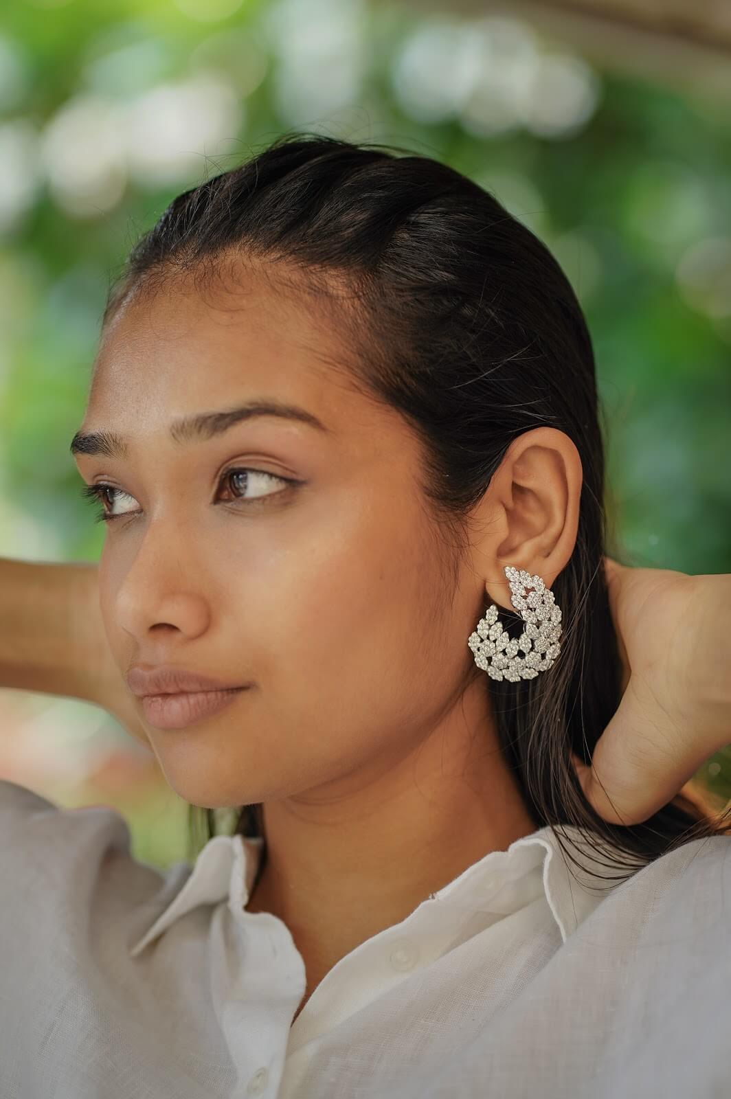 diamond stud earring