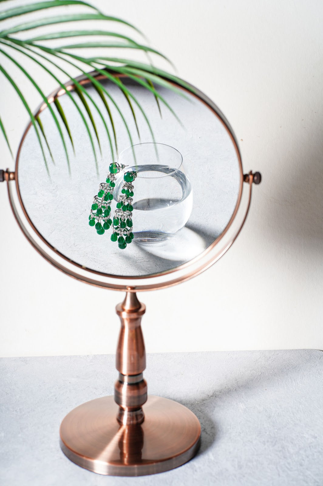 Green Stone Hanging Earring