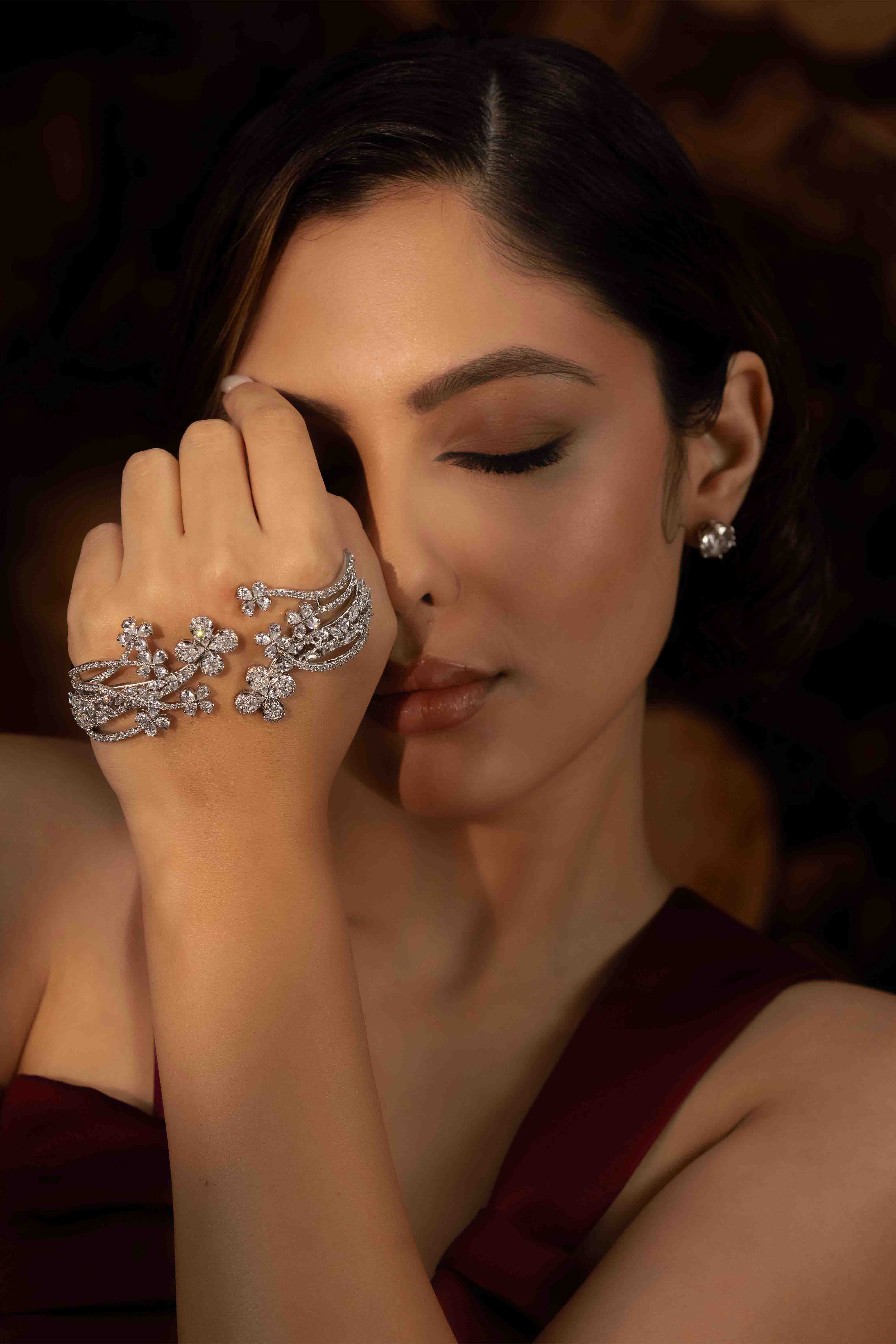 Blossom Cascade Hand Cuff