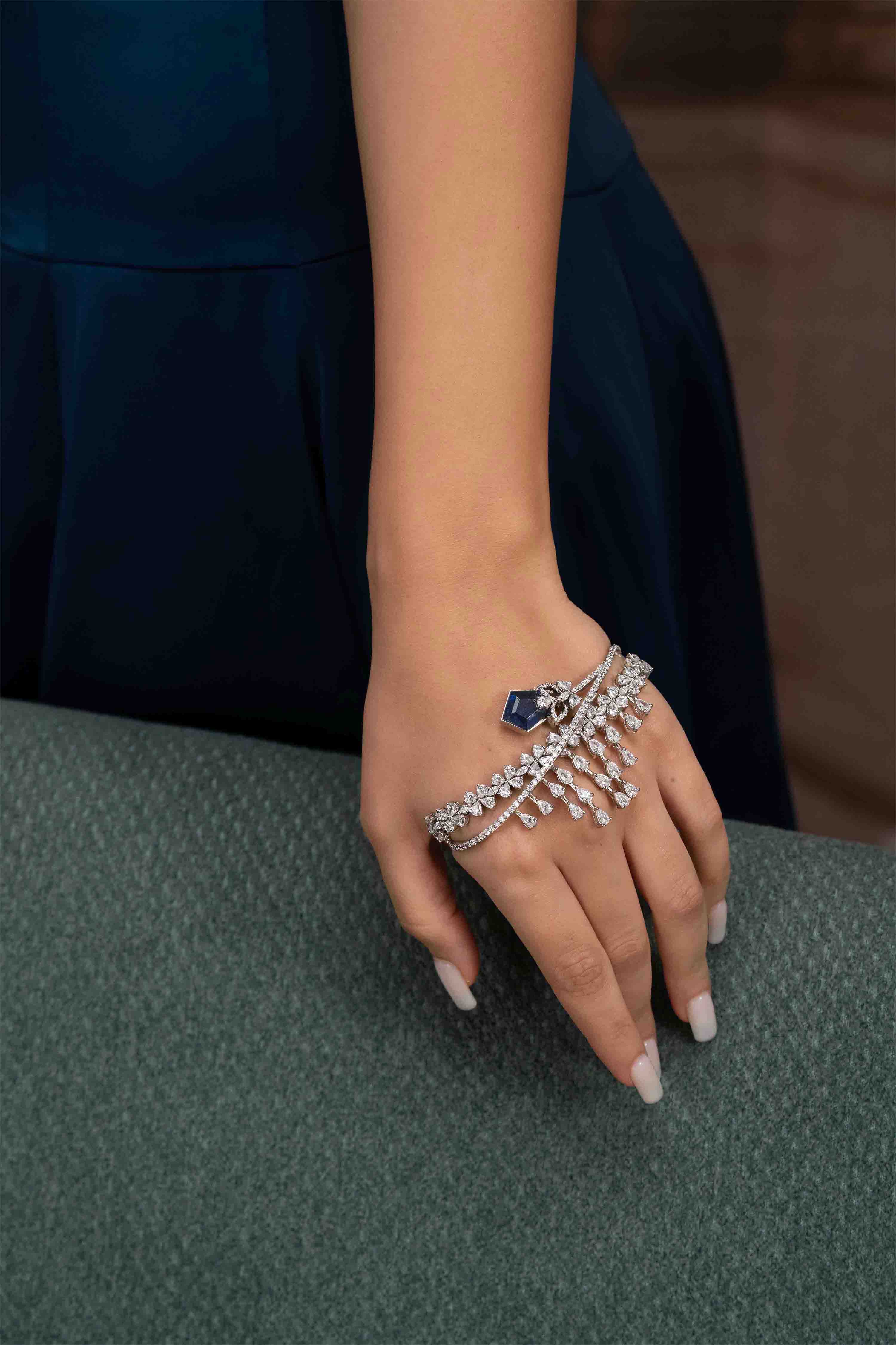 Midnight Bloom Hand Cuff