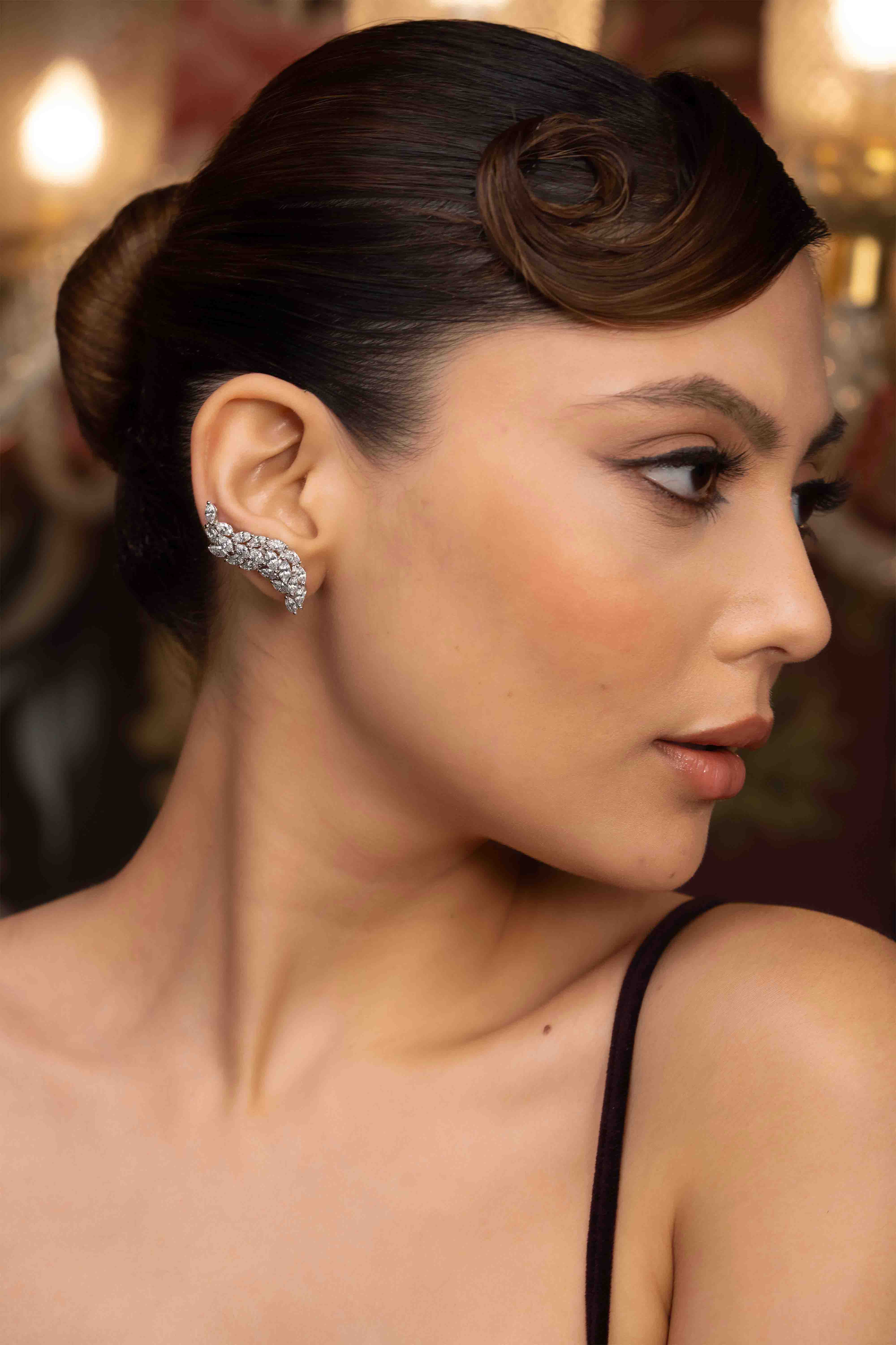 Regal Bloom Ear Climber