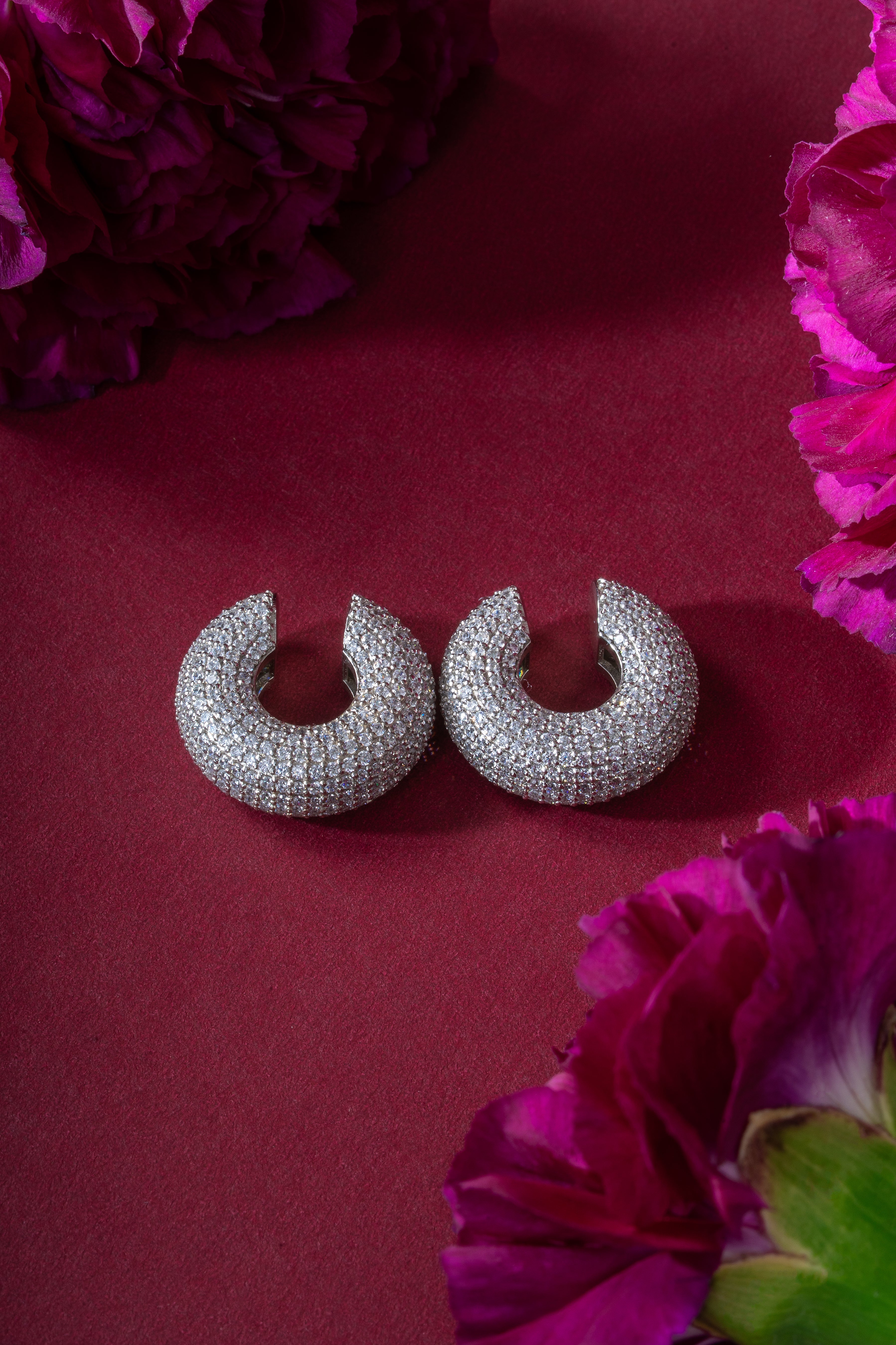 Diamond Crescent Earcuff