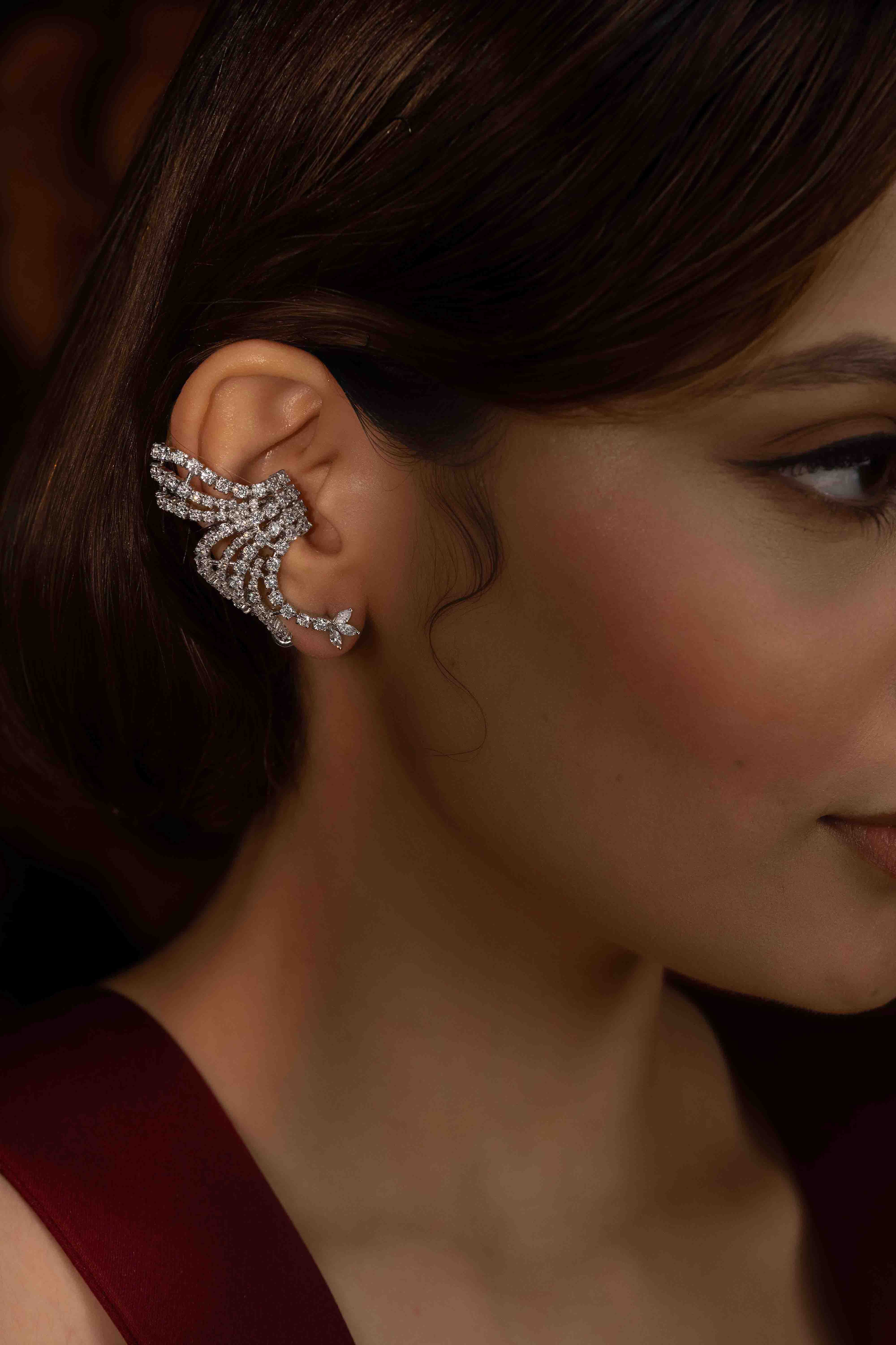 Diamond Wave Earcuff