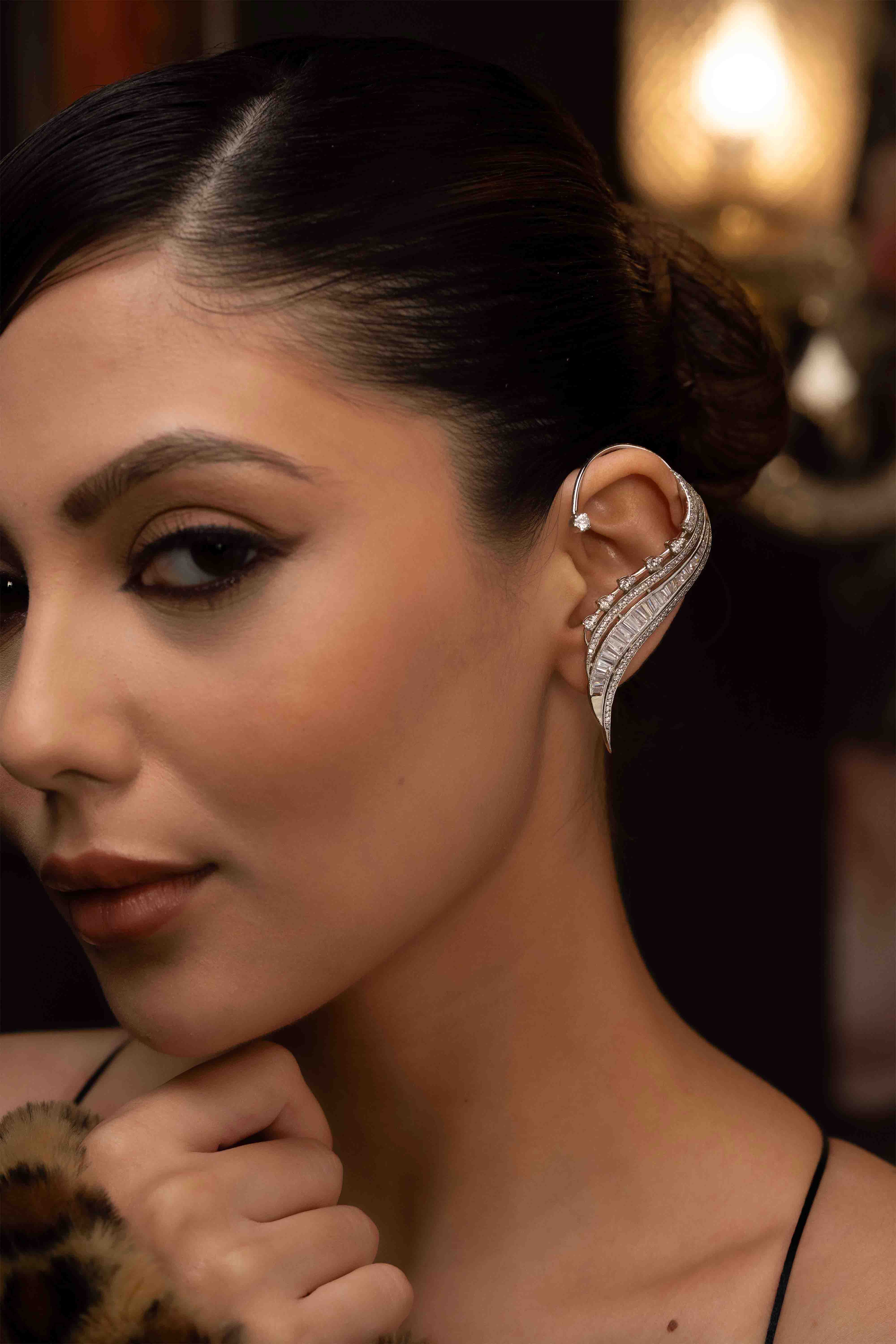 Diamond Crest Ear Cuffs