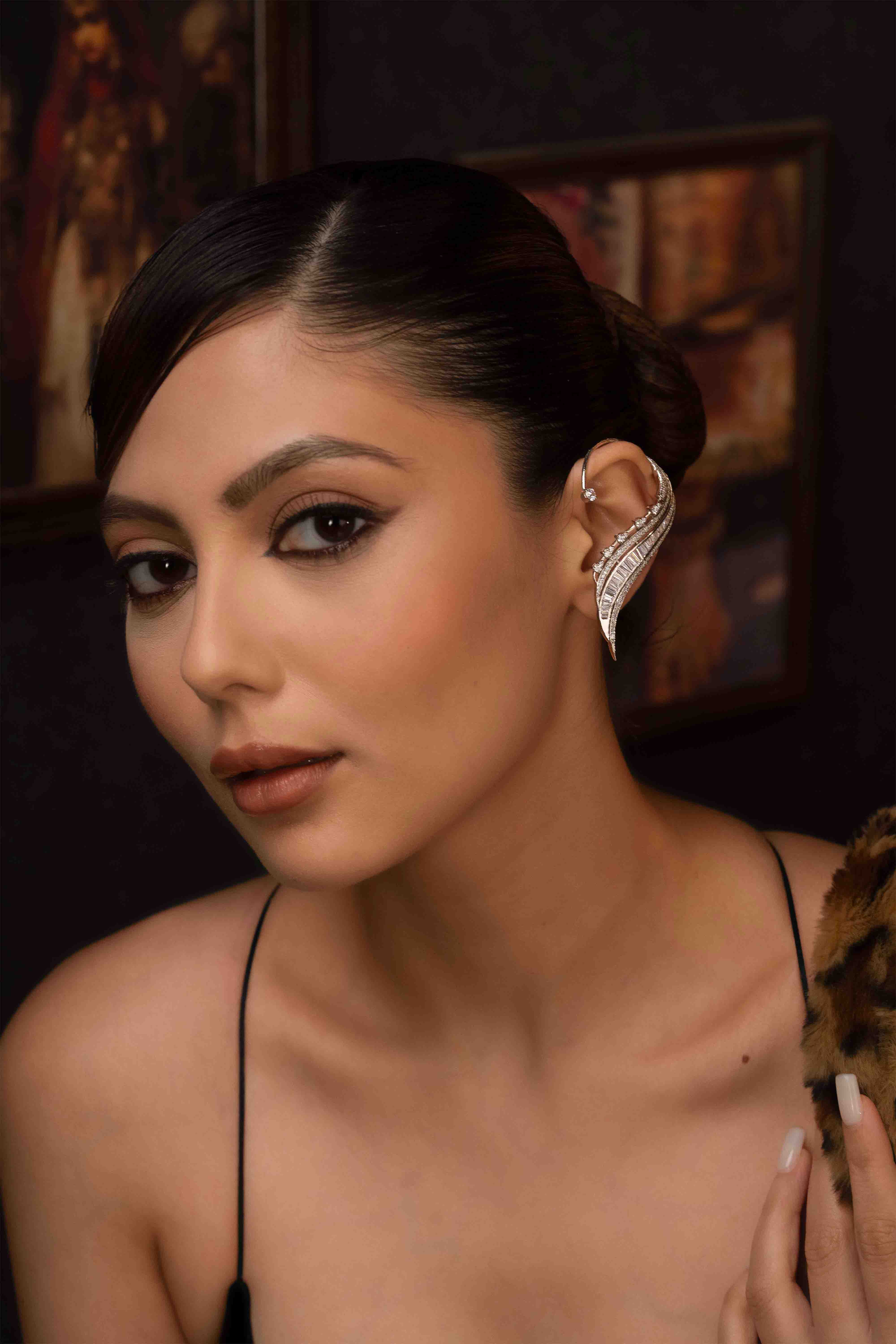 Diamond Crest Ear Cuffs