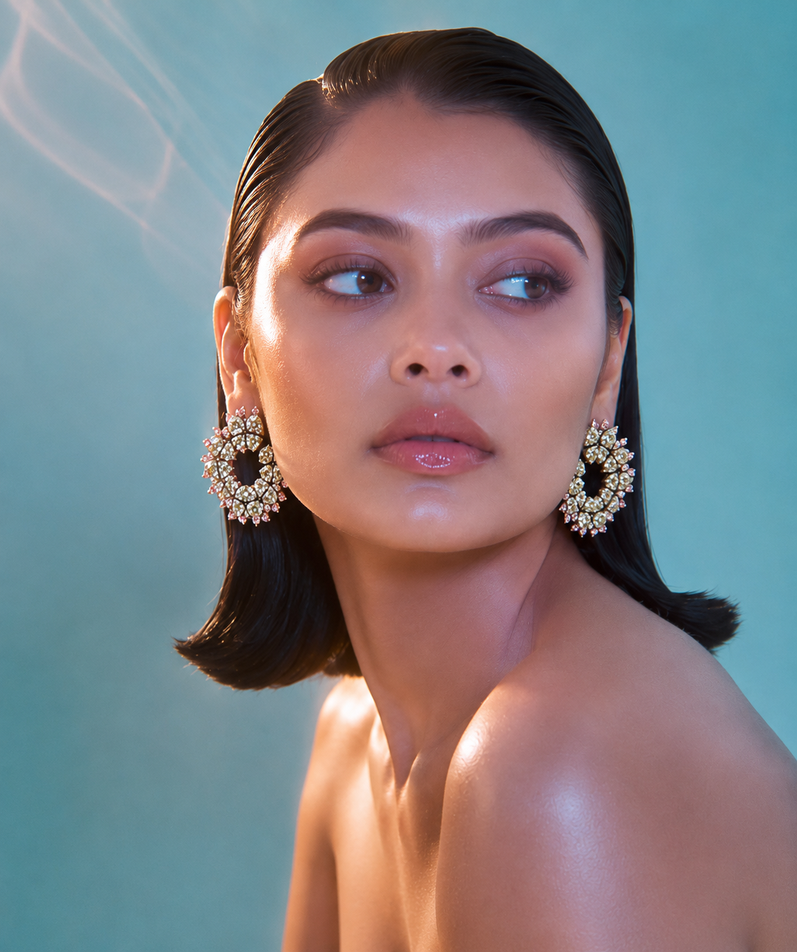 Diamond Petal Earrings