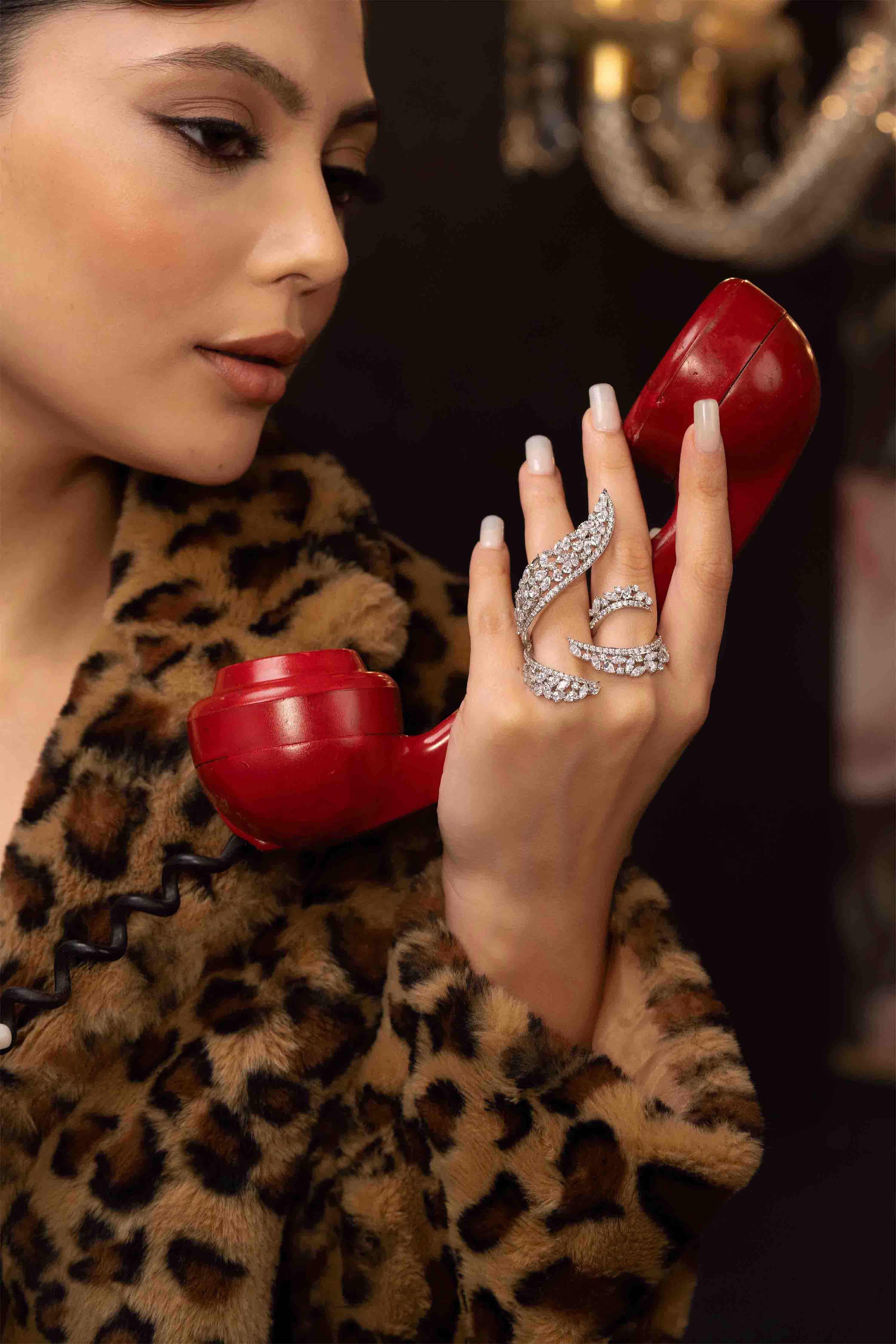 Enchanted Waves Hand Ring