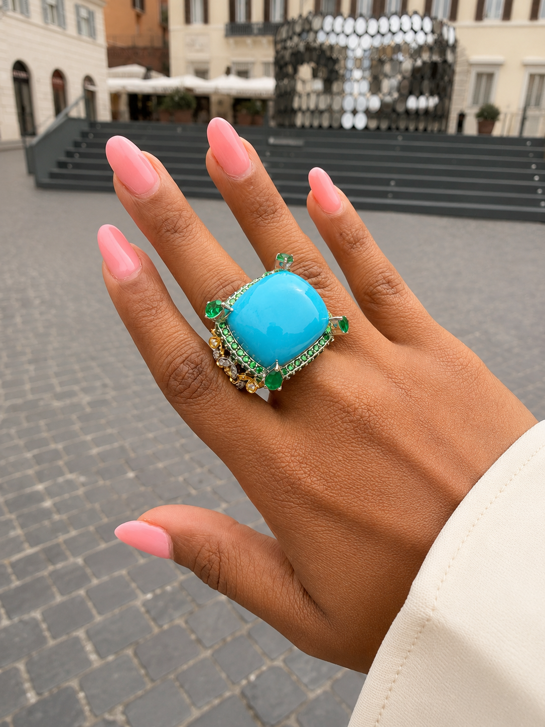 Turquoise Bloom ring